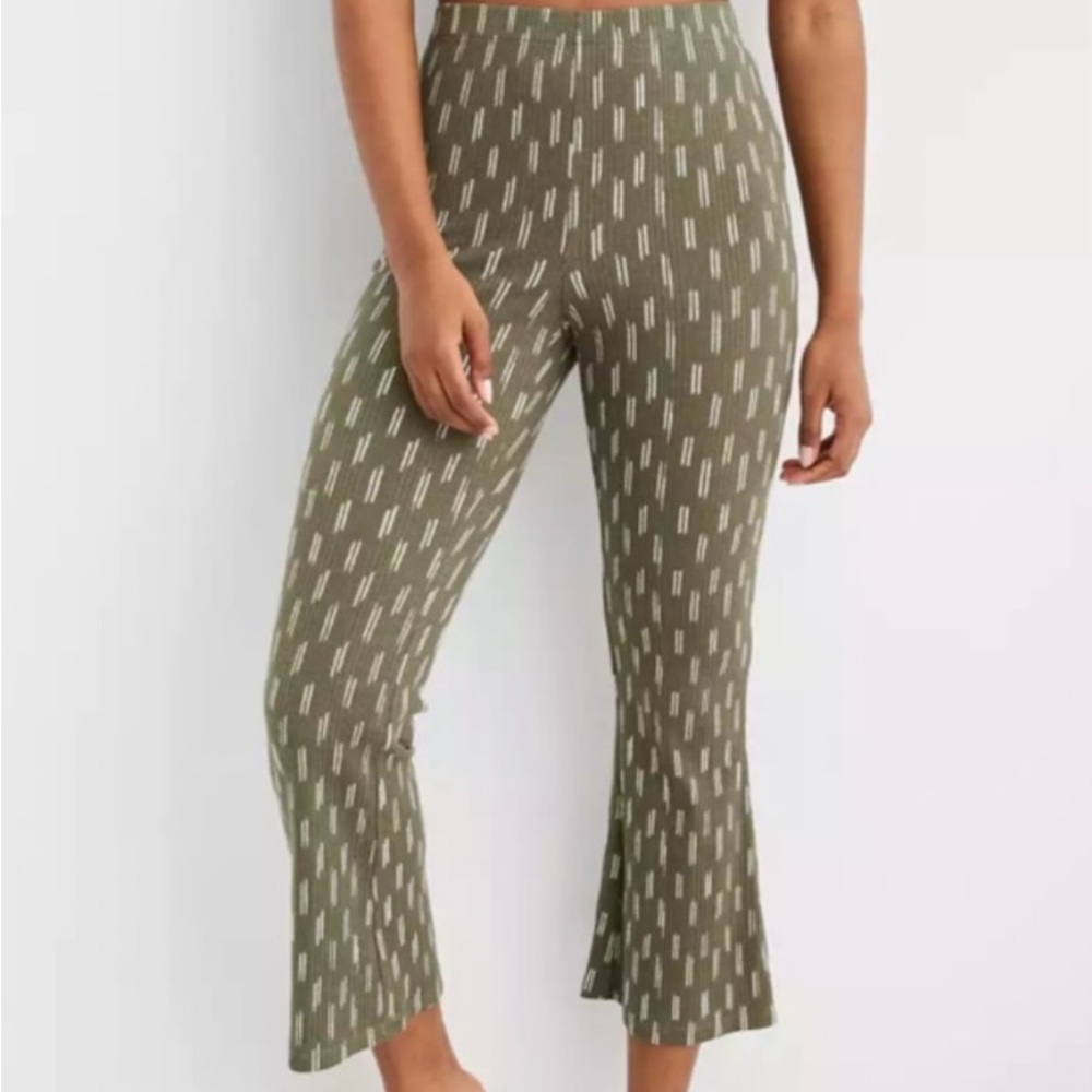 Set of 4 Aerie Crop Flair Ankle Pant with Elastic Waist -Size Medium